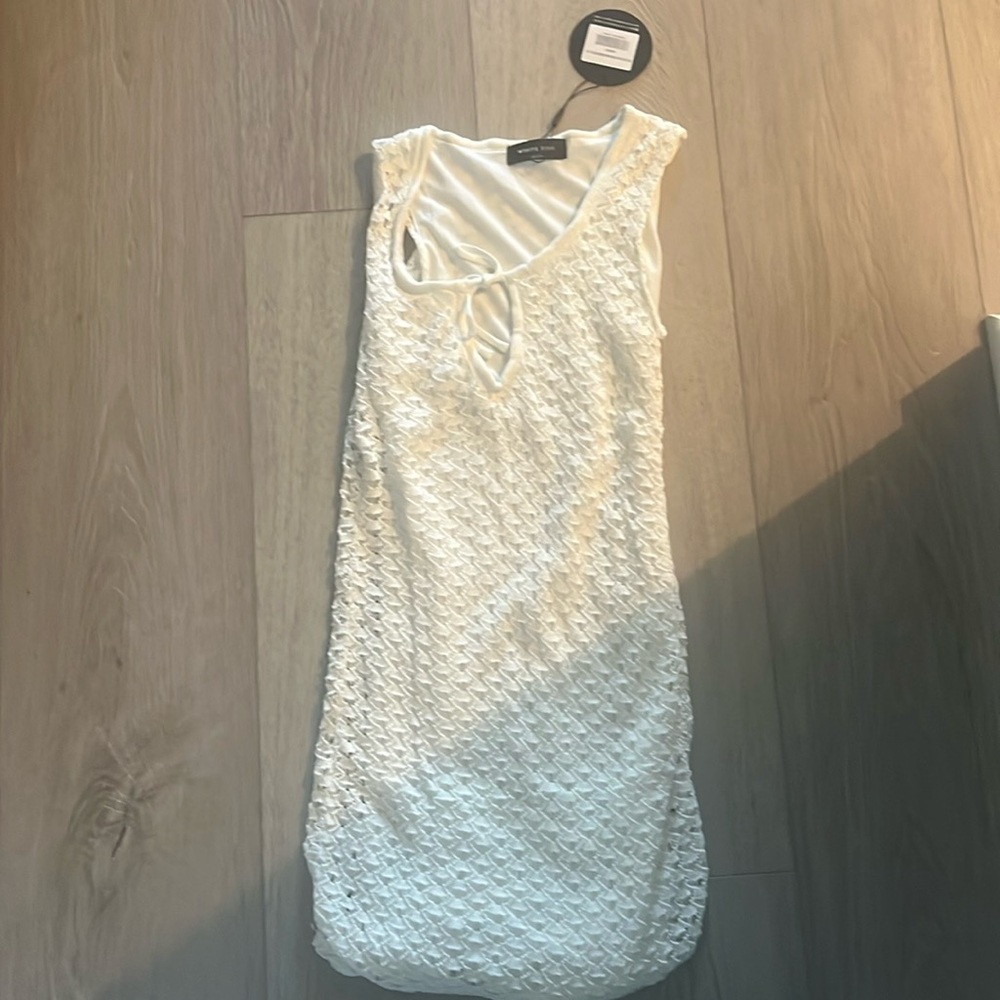 NWT white fox white mini dress